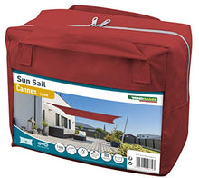 Windhager Sonnensegel Cannes 10779-Tenda Parasole Rettangolare, Giardino e terrazza, Resistente ai Raggi UV e alle intemperie, Colore: Rosso, 4 x 5 m
