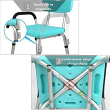 Bath Chair Ispessito Lega di Alluminio da Bagno Sedia for Donne Incinte Antiscivolo Bagno Sedia Sgabello Bagno Doccia Sicurezza