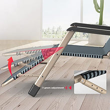 CJW-LC Lettini Prendisole,Sedia Reclinabile Pieghevole Sedia A Sdraio Zero Gravity Sedie A Sdraio per Giardino Patio Esterno Letto Reclinabile con Cuscino per La Testa, Max 200 kg