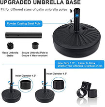 N/S Arcoiris 200116 - Base in plastica per ombrellone da 22 kg, riempita con sabbia e acqua, per esterni, cortile, patio, ombrello, supporto per ombrellone adatto per aste (1 unità)