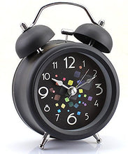 SaySure - Metal Magic Cube Style Double Bell Desk Table Alarm Clock 3"
