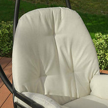 SoBuy Dondolo da Giardino e casa Lettino Prendisole in Metallo con Cuscino Incluso Max Portata 150 kg OGS52-MI