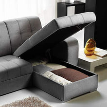 Casarreda Store Divano Letto angolare MOD. Vienna con penisola Reversibile Contenitore - Arredi Casa