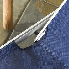 Outsunny Sdraio da Giardino Pieghevole con Poggiatesta Lettino Prendisole con Schienale Regolabile in Alluminio 60x170x76cm Blu Scuro