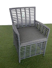 XONE Poltrona Flag Colore Grigio in Alluminio e polyrattan con Cuscino | Dimensioni 60x64x85 cm