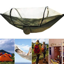 Amaca con Corda legata per Esterni, per Viaggi in Campeggio all'aperto(Army Green)