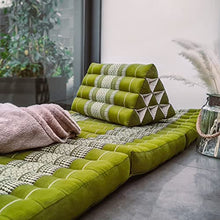 livasia | Cuscino Triangolare thailandese | Sostegno della Schiena e della nuca | Cuscino Relax dai Colori allegri