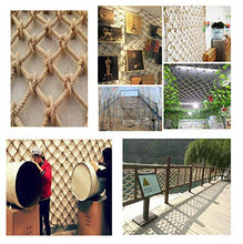 WaiMin Rete multifunzionale in corda di canapa intrecciata a mano Rete di sicurezza for arrampicata Balcone Scale Rete antisfondamento Rete for controsoffitto Rete for recinzione Rete protettiva for b