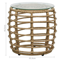 SKM Set da Bistrot 3 pz in Polyrattan Rovere-8577