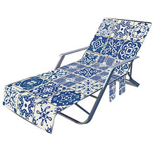 Sdfsa - Coprisedia portatile per piscina, con tasche laterali, per prendisole, per piscina, sdraio, per vacanze
