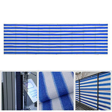 SMLJFO - Parabrezza per balconi e privacy, per veranda, terrazza, balcone, con 10 fascette (1 × 5 m) blu