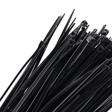 SaySure - 500 PCS Black 7.5 inch Wraps Pack UV Resistant Nylon Cable Zip
