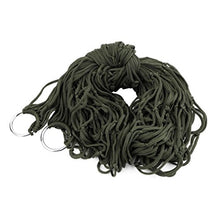 Geshiglobal - Amaca da campeggio da giardino, in nylon, da appendere a rete, colore: verde militare