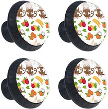 Scimmia Pomelli per Porta Set di 4 Pomelli per Mobili Manopole per Cassetti Cucina Armadio Vetro
