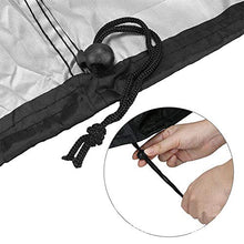 ALGFree-Parasole Vela Rettangolare incatramata mobili da Giardino Covers Esterna Impermeabile Copertura di Tabella for Patio di Protezione, Personalizzabile (Color : Nero, Size : 100x80x100cm)