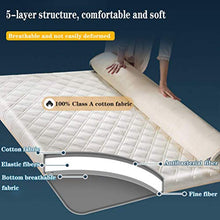 Floor Mattress Futon Mattress,Breathable Fold Futon,Thick Mattress,Double Japanese Sleeping Pad,Soft Futon Floor Mattress,Foldable Roll Up Floor Mattress/off/White / 180x200cm