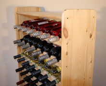 Modo 24.de RW-3-56 - Scaffalatura in legno per bottiglie di vino, capacità 56 bottiglie