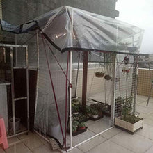 ZXHQ Telone Giardino Impermeabile 4x6m, Trasparente Teloni, Telo Protezione con Occhielli Anti Strappo Multiuso Antipolvere Resistente UV per Gazebo Balcone Camper