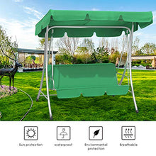 HelloCreate, set di copertura per altalena impermeabile per patio e altalena + copri sedile per altalena a 3 posti
