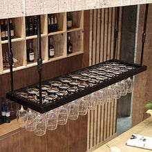 COLiJOL Scaffale per Vino Scaffale da Bar Scaffale Sospeso Portabottiglie da Vino Sospeso a Soffitto Scaffale da Soffitto Regolabile in Metallo Scaffale Di Stoccaggio Facile da Installare,Nero,60 × 3
