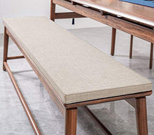 Cuscino per panca da giardino a 2/3 posti, imbottitura spessa per panca da giardino, antiscivolo, per patio, cucina, interni ed esterni (beige, 120 x 30 cm)