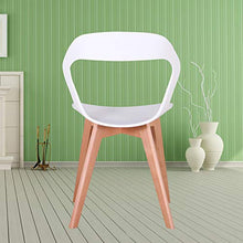 555 Un set di 4 sedie da pranzo sedie da caffè, openwork backrestsolid legno, struttura stabile Sedia da pranzo Sedia