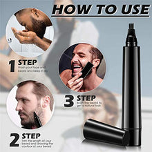 OUHUI 2 PCS Kit Penna per riempimento Barba per Uomo, Kit Penna per riempimento Barba Salon Strumento per Sopracciglia per Incisione di Capelli per Tutti i Tipi di Pelle