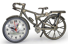 SaySure - Bicycle Shape Alarm Clock White Steel Household Table Desk