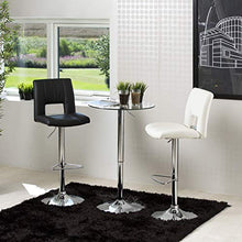 Amazon Brand - Movian Sarnen - Set da 2 sgabelli da bar, 52 x 41,5 x 115 cm (Lu x La x A), nero