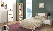 Studio Decor Champion Comodino, Legno, Color Cambria e Bianco, 44x43x34 cm