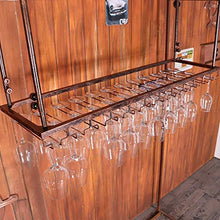 DJSMjbj - Scaffale da appendere in ferro da stiro, decorazione da soffitto, per barre, porta vetro da appendere (dimensioni: 30 x 60 cm)