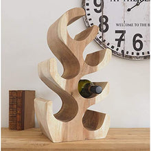 JIAHU Naturale Unico In Legno Porta Vino Rack Cucina Espositore Salvaspazio 1 Pz