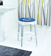 Ridder A0050401 - Sgabello da bagno girevole ad altezza regolabile, colore: Bianco