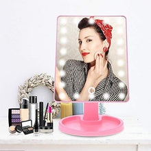 Specchio Specchi per Il Trucco, tattile Regolabile a LED Touch Screen USB Caricamento a 180 Gradi Girevole vanità Quadrato cosmetico