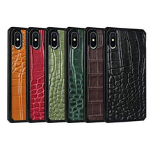 Custodia per telefono con funzione centrale di coccodrillo, per iPhone XS/iPhone X, colore: nero