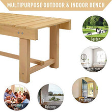 miozzi Panchina da Giardino 2 Posti in Legno Abete 110x38x35 cm Log Abete