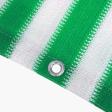 BAKAJI Tenda da Sole Telo Parasole a Righe in HDPE Resistente Protezione UV 90% per Balcone e Veranda Dimensione 150 x 290 cm con Anelli di Aggancio (Verde)