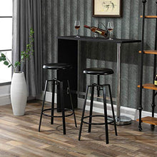 giordano shop Set 2 Sgabelli da Bar Alti in Metallo HMC Neri