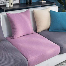Housse de coussin de canapé de couleur unie élastique Housse de coussin à carreaux Salon Funiture Protector Coussin de siège adapté au canapé en forme de L-11-couleur crème, 1pc taille-5