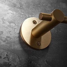 WHSS. Portasciugamani in Rame Dorato for Bagno in Ottone Massiccio Appendiabiti da Bagno in Ottone