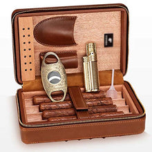 ZYING Desktop Cigar Humidor Cigar Box di stoccaggio Versatile Strong Seal Resistente all'Usura è Molto Adatto for Viaggi (Color : Brown)