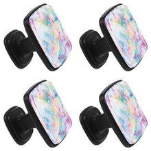 tie dye pattern sfondo astratto Pomelli per Porta Set di 4 Pomelli per Mobili Manopole per Cassetti Cucina Armadio Vetro