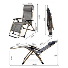 ABBD Sedia a Sdraio da Spiaggia Regolabile, Lettino da Campeggio Portatile Sedia reclinabile Pieghevole, Sdraio reclinabile da Esterno Nero per Piscina-black1