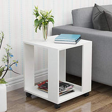 ZXPzZ Tavolino da caffè Semplice, tavolino da Salotto Moderno, Comodino della Camera da Letto, Armadio da Tavolo Quadrato - con puleggia, Facile da assemblare