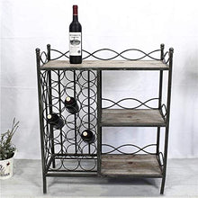 FYHH-JZHY Scaffale per Vino in Ferro Scaffale Vintage Scaffale Antico Scaffale per Stoccaggio Facile da Installare