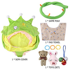 Coprisedile di supporto per divano per bambini, per imparare a sedersi, senza riempimento, colore: verde