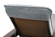 Rivestimento per sdraio, in spugna 100% cotone, Cotone, grigio, 70x200 cm