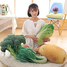Good01 Creative Plush Toy Simulazione Posteriore Cuscino 50,8 cm Sedia da Ufficio Divano Cuscino Verdure, Broccoli, 2