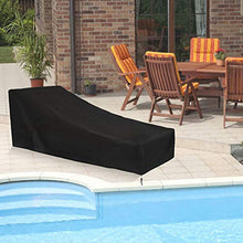 longchun east Copertura Impermeabile per Sdraio Copertura per Lettino Prendisole Oxford 420d, Copertura per Sedia a Sdraio Antivento Anti-UV per Mobili da Giardino