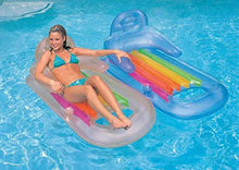 N\C Lettino da Piscina Gonfiabile Lounge con poggiatesta